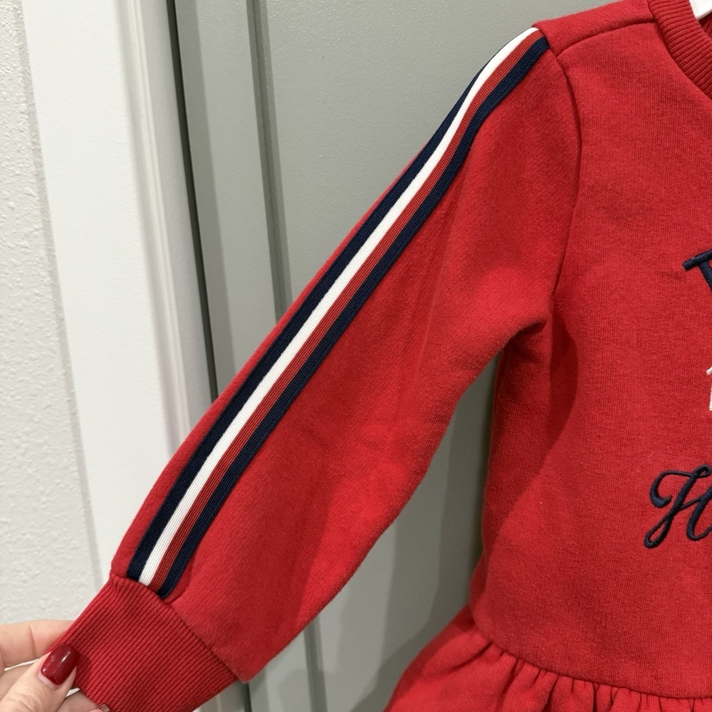 Tommy Hilfiger Toddler Girl Size 4T Sweatshirt Embroidered Logo American Classic - Picture 4 of 13